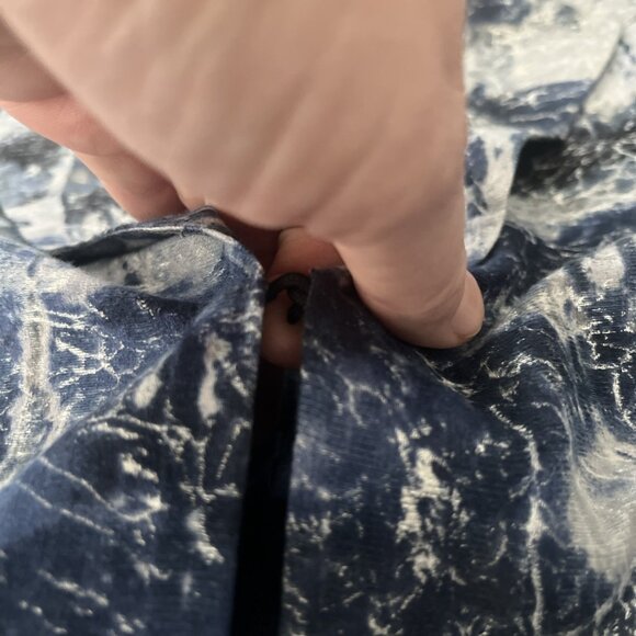 Chicos Blazer Womens 1 (US 10) Open Front Jacket 3/4 Sleeve Abstract Lightweight - Picture 3 of 5